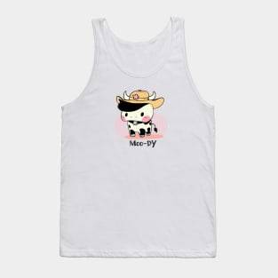 funny cow print Tank Top